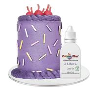 Colour Flex Oil Based Food Colouring Lilac - Concentrated Food Colouring for Colouring High Fat Foods; Buttercream, Chocolate, Sugar Paste, Fondant, Icing, Batter & More - 25ml