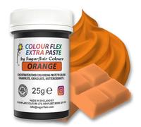 Colour Flex Orange Food Colouring Paste - Extra Concentrated, Vibrant Food Colouring For Buttercream, Chocolate, Sugar Paste, Icing, Fondant, Royal Icing, Cake Decorations and More - 25g