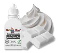 Colour Flex Pastel White Toner Oil-Based Food Colouring 25ml - Vibrant Concentrated Formula for Chocolate, Buttercream & Cake Batters by Sugarflair - Bake-Stable, Vegan, Kosher