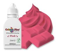 Colour Flex Pink Oil-Based Food Colouring 25ml - Concentrated Formula for Chocolate, Buttercream & Cake Batters by Sugarflair