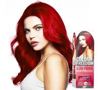 Colour-Freedom Crimson Red Ultra Vibrant or Soft Pastel Semi-Permanent Colour Mask - With Shine Booster Complex