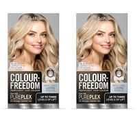 Colour Freedom Lightest Extra Ash Blonde Permanent Hair Colour. Formulated with PurePlex to Protect, Restore and Nourish. Up to 3 Levels of Lift. 10.21 Extra Ash Blonde. By Knight & Wilson (Pack of 2)
