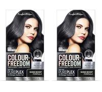 Colour Freedom Metallic Stone Grey Permanent Hair Dye with PurePlex. Ultra Glossy Conditioning Hair Colour. 100% grey coverage. By Knight & Wilson. (Pack of 2)