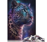 Colour Galaxy Leopard 1000 Pieces Puzzles Paper Puzzle for Teenager Funny Jigsaw Puzzles 1000pcs (75x50cm)