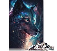 Colour Galaxy Wolf Puzzles for Adults 1000 Piece Puzzle for Teenager Educational Game Challenge Toy 1000pcs (75x50cm)