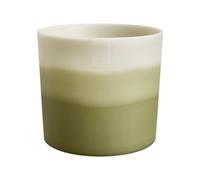 Colour Gradient Round 18cm Bamboo Green Flowerpot - Indoor Plant Pot