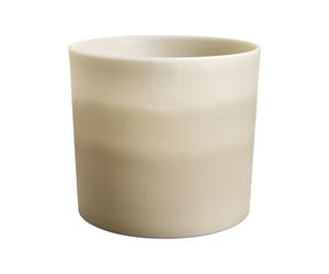 Colour Gradient Round 18cm Sandstone Beige Flowerpot - Indoor Plant Pot