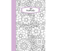 Colour-in Cover Notebook: Pastel Purple: Colour in your notebook with the colours of your choice! (Colour in Notebook Floral Range)