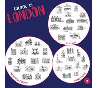 Colour in London 2 - Fulham, Hampstead and Hampton Court: 41 Hand-drawn images featuring London landmarks