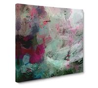 Colour in Motion Canvas Print | Gallery Wrapped 30mm Frame Wall Art | 20x20 inches | Ready to Hang | Abstract Picture | Living Room Bedroom Lounge Office