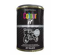 (COLOUR IT- BLACK GLOSS TIN 300ML - 3065 ) All Purpose Quick Drying Spray Paint