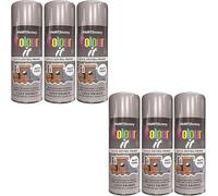 Colour It Grey Primer Quick Drying Paint, Multi-Surface, Smooth Coat, Easy Application, Durable Rust-Resistant, Ideal for Doors, Gates, Railings, Furniture and DIY Projects, 400ml (Pack of 6)
