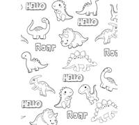 Colour it in: Rawr & Write: Dino Days Notebook: A Color-It-Yourself Notebook Cover for Colorful Thinkers | College Ruled | 8.5 x 11 Inches