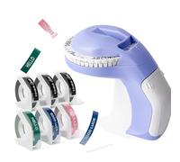 COLOUR-JML Vintage Embossing Label Maker, 3D Handheld Label Printer with 9mm Tape, No Ink or Batteries Needed, Manual Press for Home, Office & DIY Gift, Compatible with Dymo Omega