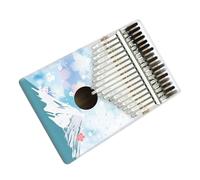 Colour Kalimba 17 Keys Wooden Portable Finger Piano Beginners Painted Kalimba Instrument Thumb Piano (Color : 01)