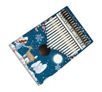 Colour Kalimba 17 Keys Wooden Portable Finger Piano Beginners Painted Kalimba Instrument Thumb Piano (Color : 08)