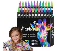 Colour Markers - Pens with Two Ends | Marker for Art Sketches for Colouring Double-Sided Markers for Painting and Sketching for Children and Adults in Drawing Journa