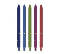 Colour Markings - Liquid Writing for Notes, Newspaper, School, Office, Multicolours with Liquid Ink | Stylo Pocket Silicone | Set of 5 Fines