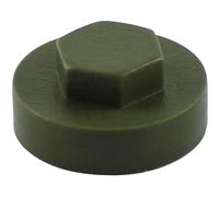 Colour Match Hexagon Screw Cover Cap 5/16" x 16mm Olive Green Pack of 1000