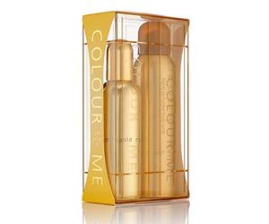 COLOUR ME Gold Homme Perfume for Men. 100ml Eau de Parfum Men & 150ml Body Spray - Twin Perfume Gift Set Men. Luxury Fragrance - Mens Aftershave, Long Lasting Fragrance for Men by Milton-Lloyd