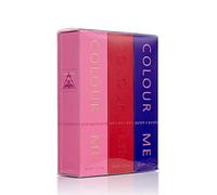 COLOUR ME Pink, Purple & Red - EDP for Women - Rose & Vanilla 3 x 50ml | Set of 3 Fragrances, Eau de Parfum for Women, Fruity Woody Scents, Oakmoss, Gift Set for Her