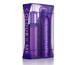 COLOUR ME Purple Perfume for Women. 100ml Eau de Parfum & 150ml Body Spray - Twin Perfume Gift Set Women. Luxury Fragrance - Ladies Perfume Set, Long Lasting Womens Perfumes by Milton-Lloyd