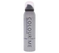 COLOUR ME Silver 150ml Body Spray Perfume for Men. Luxury Fragrance - Mens Aftershave, Long Lasting Fragrance for Men by Milton-Lloyd