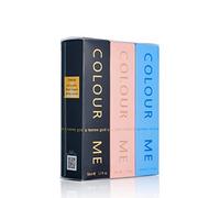 COLOUR ME Sky Blue/Gold Femme/Pearl - Triple Pack, Fragrance for Women, 3 x 50ml Eau de Parfum, by Milton-Lloyd