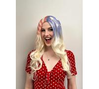 Colour-Me Wig - Customisable Blonde Glamour Wig for Kids & Adults | Includes 3 Washable Markers & Wigs Stand | Washable, Reusable, Heat-Resistant DIY for Cosplay, Parties, Crafts, Videos