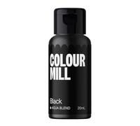 Colour Mill Aqua Blend Food Colouring Liquid Black - Edible Food Paint for Royal Icing, Macarons, Meringue, Fondant, Jellies, Beverages and More - 20 ml