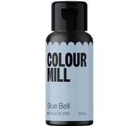 Colour Mill Aqua Blend Food Colouring Liquid Blue Bell - Edible Food Paint for Royal Icing, Macarons, Meringue, Fondant, Jellies, Beverages and More - 20 ml