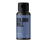 Colour Mill Aqua Blend Food Colouring Denim: Next Generation Water Based Liquid Food Colours - 20 ml
