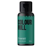 Colour Mill Aqua Blend Food Colouring Liquid Emerald - Edible Food Paint for Royal Icing, Macarons, Meringue, Fondant, Jellies, Beverages and More - 20 ml