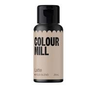 Colour Mill Aqua Blend Food Colouring Latte: Next Generation Water Based Liquid Food Colours - 20 ml