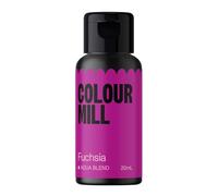 Colour Mill Aqua Blend Food Colouring Liquid Fuchsia - Edible Food Paint for Royal Icing, Macarons, Meringue, Fondant, Jellies, Beverages and More - 20 ml