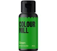 Colour Mill Aqua Blend Food Colouring Liquid Green - Edible Food Paint for Royal Icing, Macarons, Meringue, Fondant, Jellies, Beverages and More - 20 ml