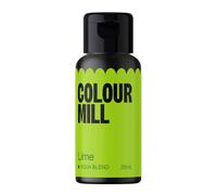 Colour Mill Aqua Blend Food Colouring Liquid Lime - Edible Food Paint for Royal Icing, Macarons, Meringue, Fondant, Jellies, Beverages and More - 20 ml
