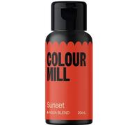Colour Mill Aqua Blend Food Colouring Liquid Sunset - Edible Food Paint for Royal Icing, Macarons, Meringue, Fondant, Jellies, Beverages and More - 20 ml