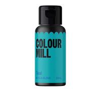 Colour Mill Aqua Blend Food Colouring Liquid Teal - Edible Food Paint for Royal Icing, Macarons, Meringue, Fondant, Jellies, Beverages and More - 20 ml