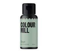 Colour Mill Aqua Blend Food Colouring Liquid Sage - Edible Food Paint for Royal Icing, Macarons, Meringue, Fondant, Jellies, Beverages and More - 20 ml