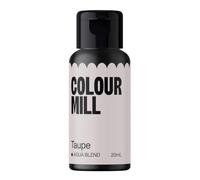 Colour Mill Aqua Blend Food Colouring Taupe: Next Generation Water Based Liquid Food Colours - 20 ml