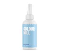 Colour Mill Choco Drip Baby Blue, Drip Cake Glaze, Easy-Melt Chocolate Drip for Cakes, Cookies, Macarons, Ice Cream, Cake Pops, Strawberries, and Cake Decorations - 125g
