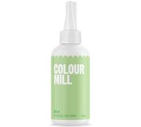 Colour Mill Choco Drip Mint, Drip Cake Glaze, Easy-Melt Chocolate Drip for Cakes, Cookies, Macarons, Ice Cream, Cake Pops, Strawberries, and Cake Decorations - 125g