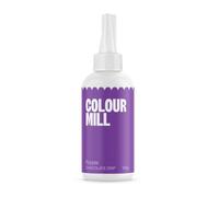 Colour Mill Choco Drip Purple, Drip Cake Glaze, Easy-Melt Chocolate Drip for Cakes, Cookies, Macarons, Ice Cream, Cake Pops, Strawberries, and Cake Decorations - 125g