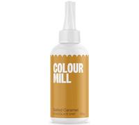 Colour Mill Choco Drip Salted Caramel, Drip Cake Glasur, Schokoladen-Glasur für Torten, Kuchen, Kekse, Macarons, Eis, Cake Pops, Eerdbeeren, Kuchenglasur - 125g