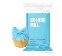 Colour Mill Decorators Dough Edible Cake Covering | Easy-to-Roll, Easy-to-Drape Fondant | Vanilla-Flavored Sugarpaste - 2.2 Pounds Sky Blue