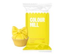 Colour Mill Decorators Dough Edible Cake Covering | Easy-to-Roll, Easy-to-Drape Fondant | Vanilla-Flavored Sugarpaste - 2.2 Pounds Yellow