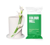 Colour Mill Decorators Dough Premium Ready to Roll Sugar Paste Green 250g