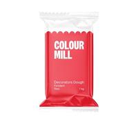 Colour Mill Decorators Dough Premium Ready to Roll Sugar Paste Red 1kg