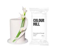 Colour Mill Decorators Dough Premium Ready to Roll Sugar Paste White 250g